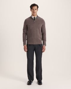 Saba Franklin Quarter Zip Wool Knit Polo